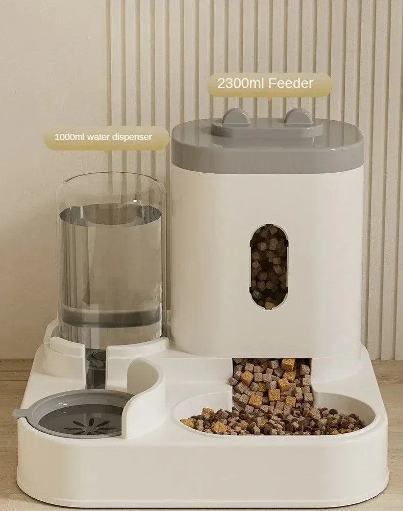 2-in-1 Drinking Fountain & Storage Feeder 🐶🐱