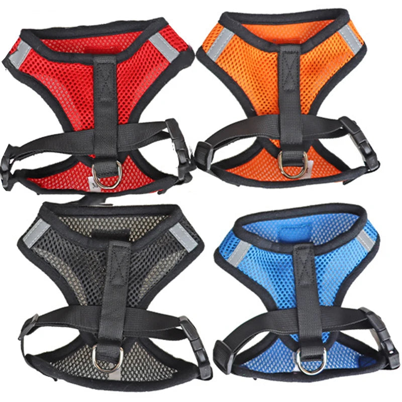 Adjustable No-Pull Reflective Harness with Leash for Dogs and Cats 🐶🐱