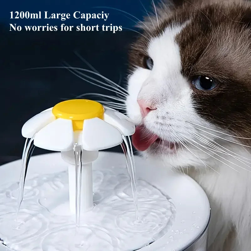 Automatic USB Pet Water Fountain – Silent 1200 mL Filtered Drinking Bowl for Cats 🐱💧