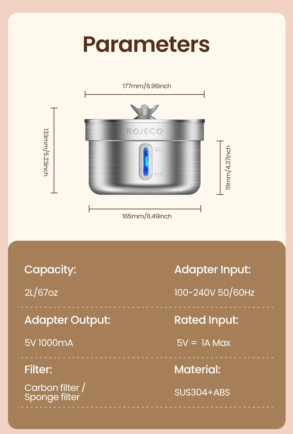 Smart Automatic Pet Water Fountain – Stainless Steel Drinking Dispenser for Cats & Dogs 💧🐾