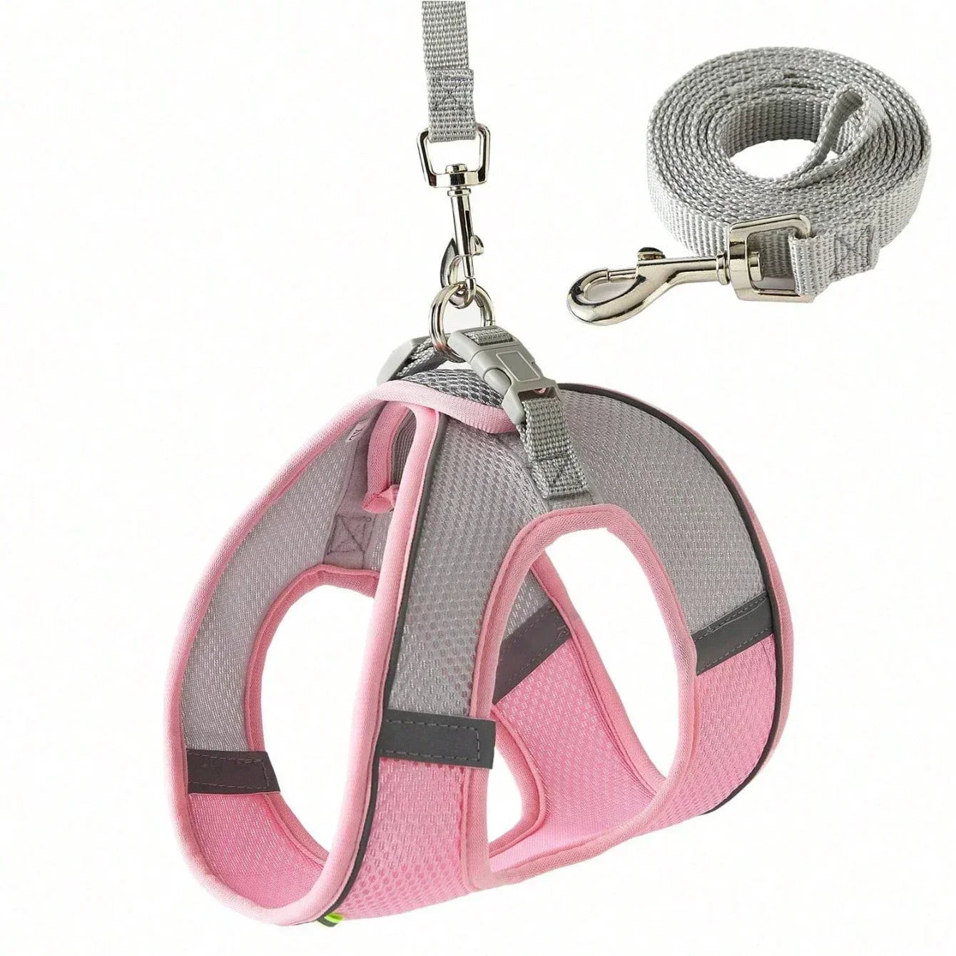Escape-Proof Reflective Harness & Leash Set – Comfortable Walking Vest for Small Dogs & Cats 🐕🐱