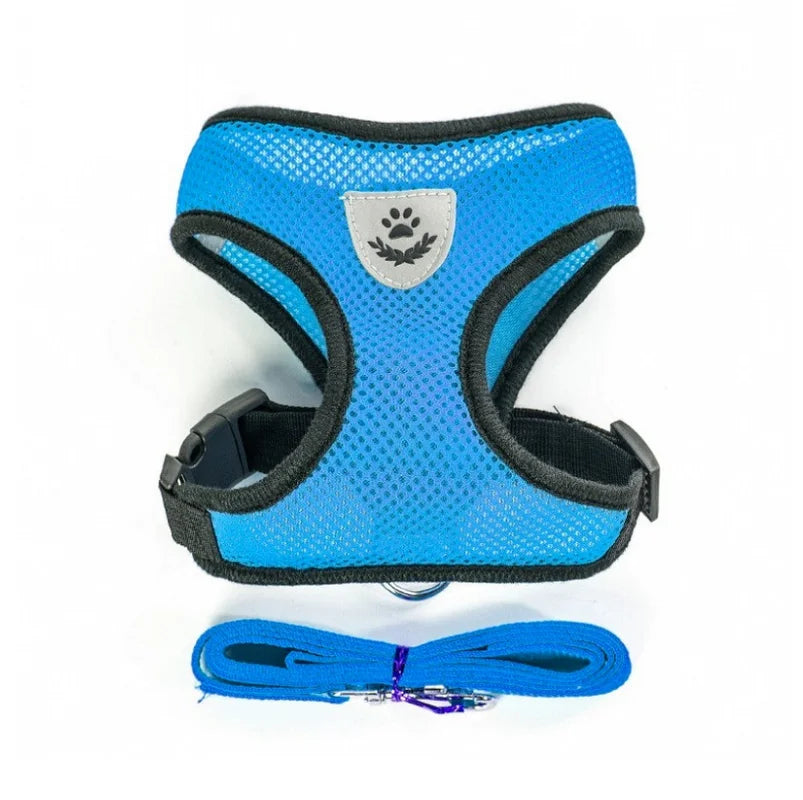Adjustable No-Pull Reflective Harness with Leash for Dogs and Cats 🐶🐱