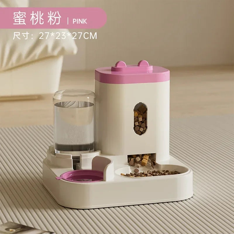 2-in-1 Drinking Fountain & Storage Feeder 🐶🐱