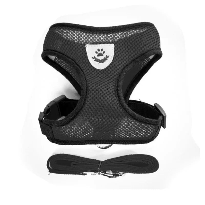 Adjustable No-Pull Reflective Harness with Leash for Dogs and Cats 🐶🐱