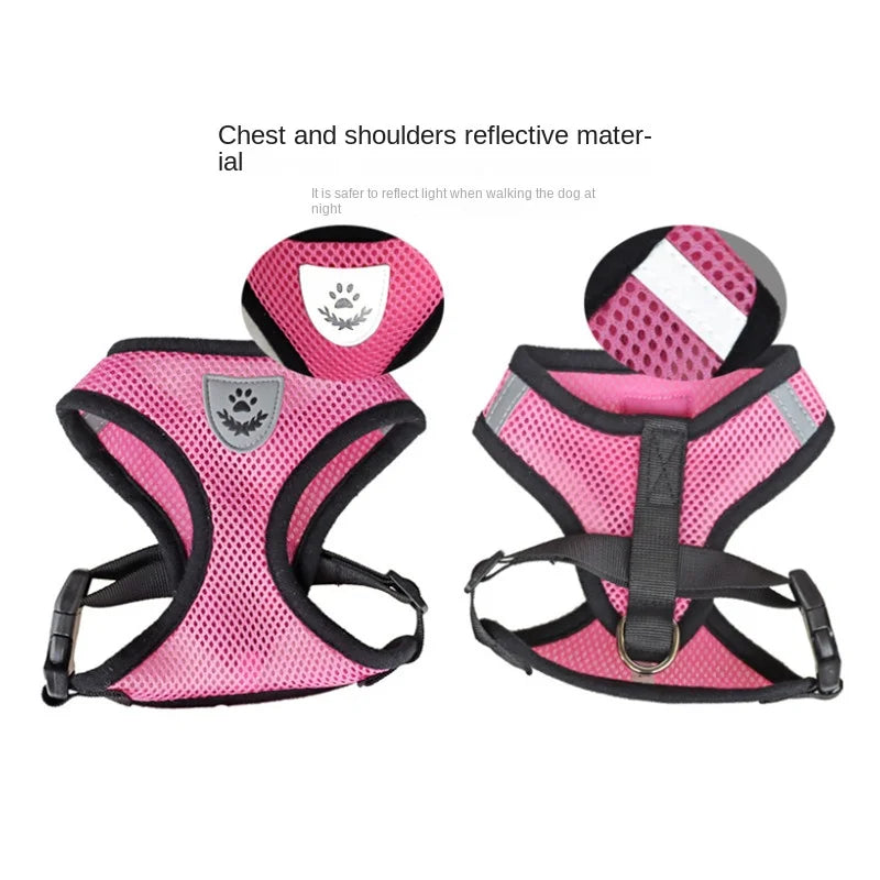Adjustable No-Pull Reflective Harness with Leash for Dogs and Cats 🐶🐱
