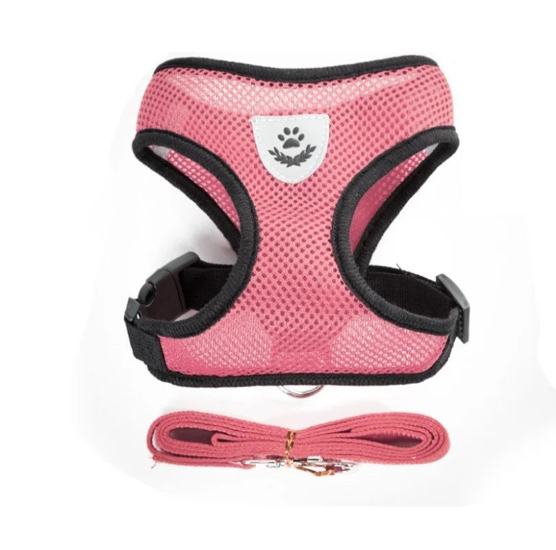 Adjustable No-Pull Reflective Harness with Leash for Dogs and Cats 🐶🐱