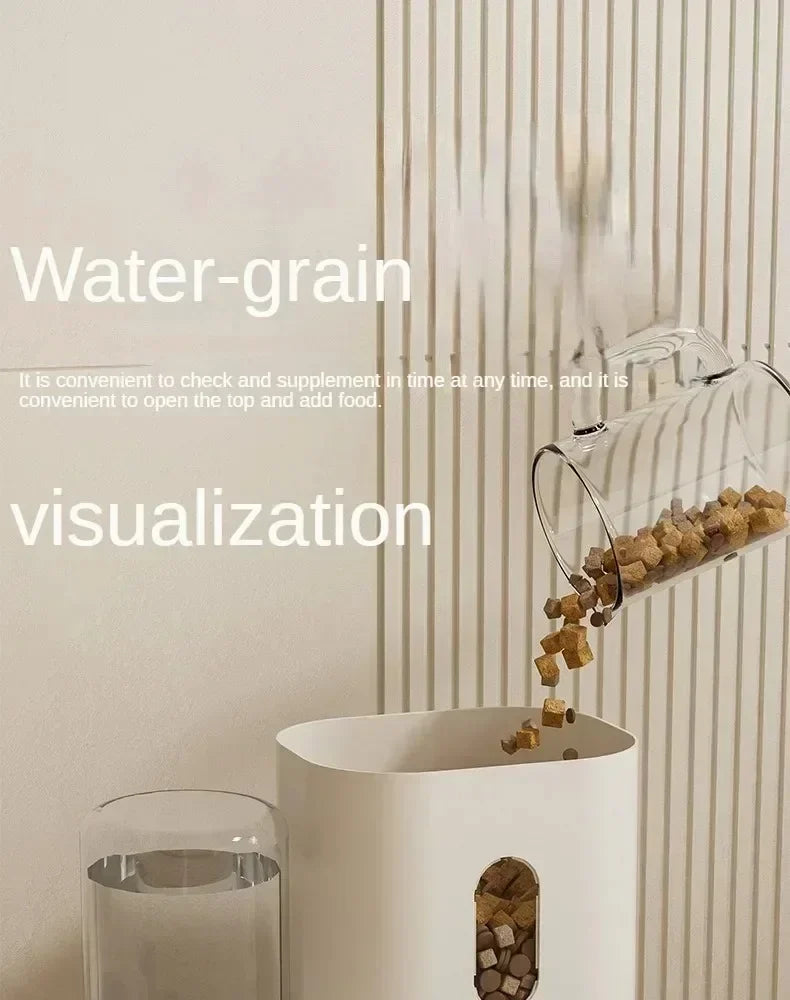 2-in-1 Drinking Fountain & Storage Feeder 🐶🐱