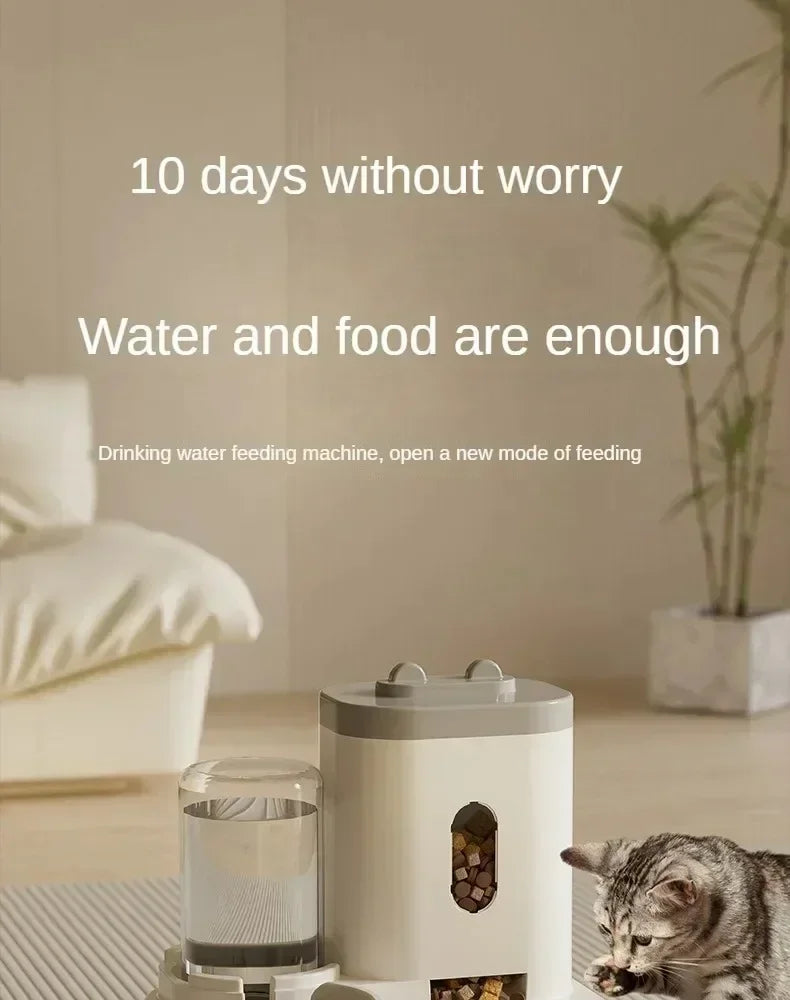 2-in-1 Drinking Fountain & Storage Feeder 🐶🐱