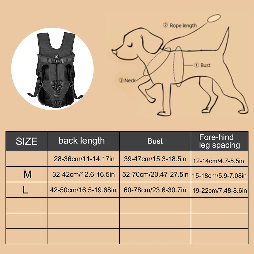 🐾 Comfortable Pet Travel Bag for Hiking & Cycling 🐶
